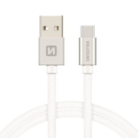 Textilní datový kabel Swissten USB-C | 1,2m